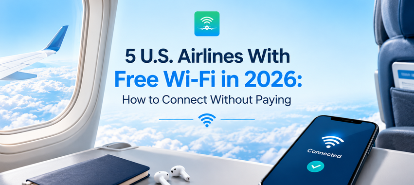 5 U.S. Airlines With Free Wi-Fi in 2026 (How to Connect)