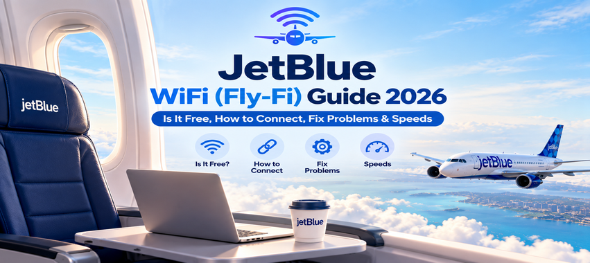 JetBlue WiFi 2026: Free Fly-Fi, How to Connect & Fixes